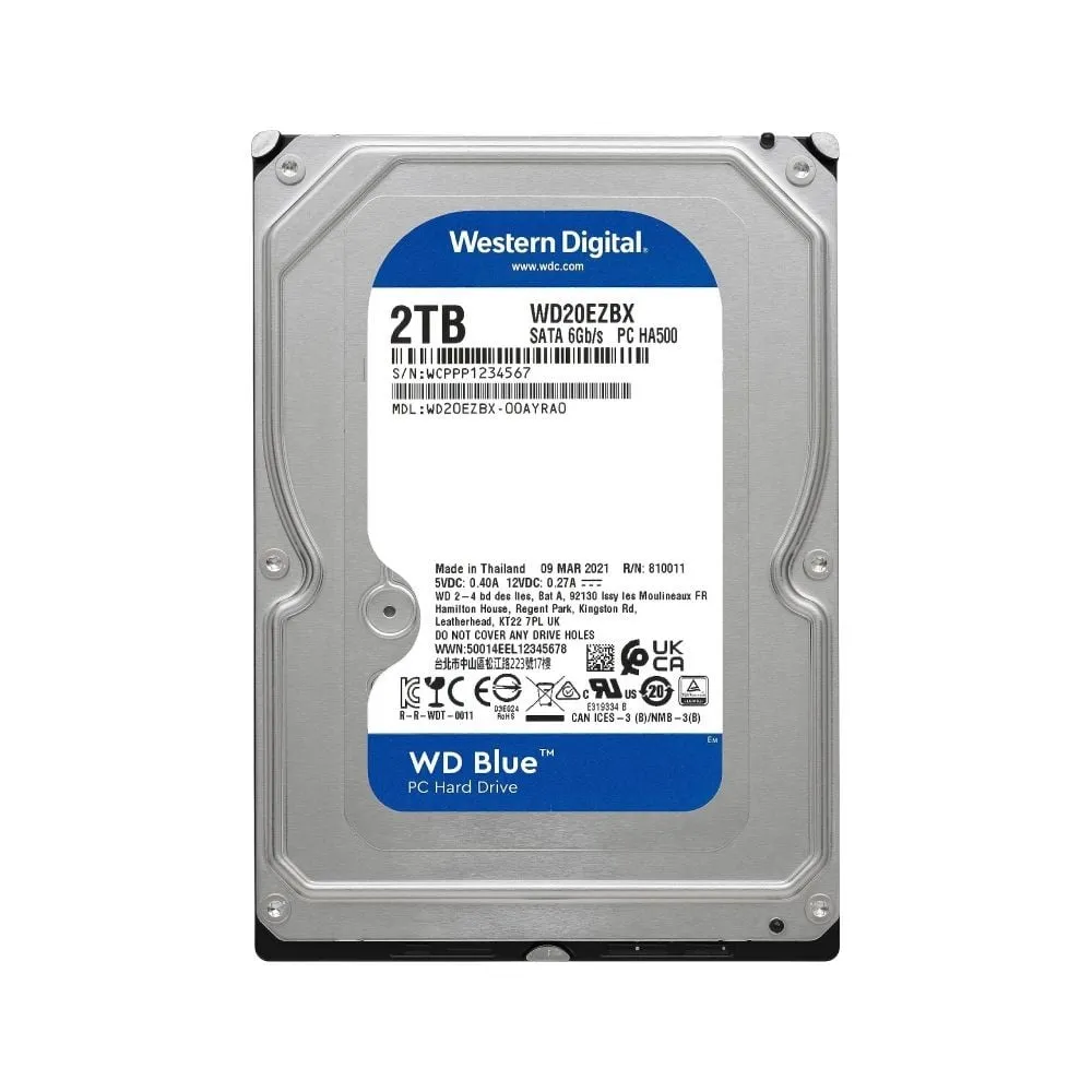 [WD20EZBX] WD HDD 2TB 7200rpm 256MB Blue